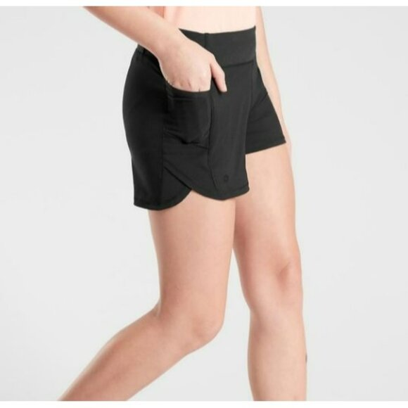 Athleta Girl Record Breaker 3” short Black S/7 - Picture 1 of 7